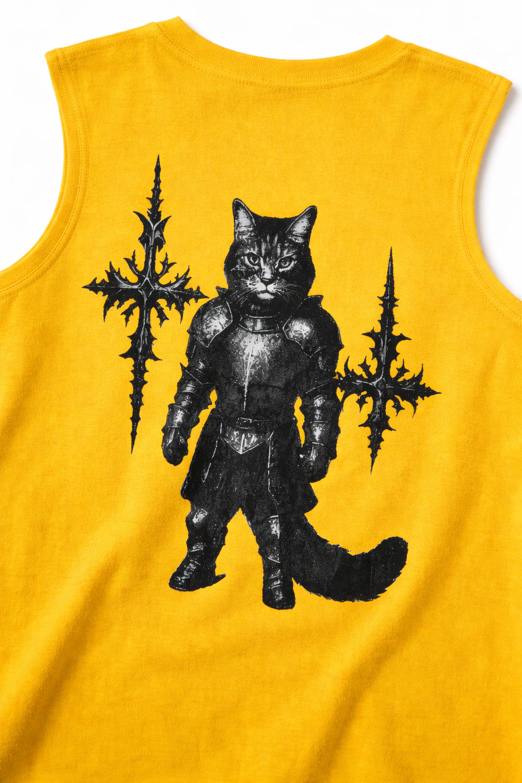 Meow Summer Tank Yellow