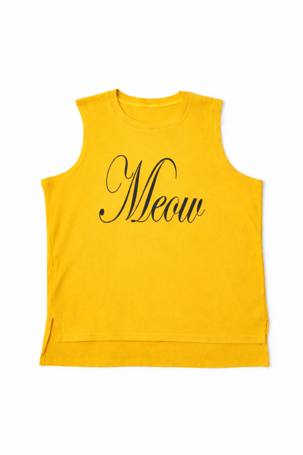 Meow Summer Tank Yellow