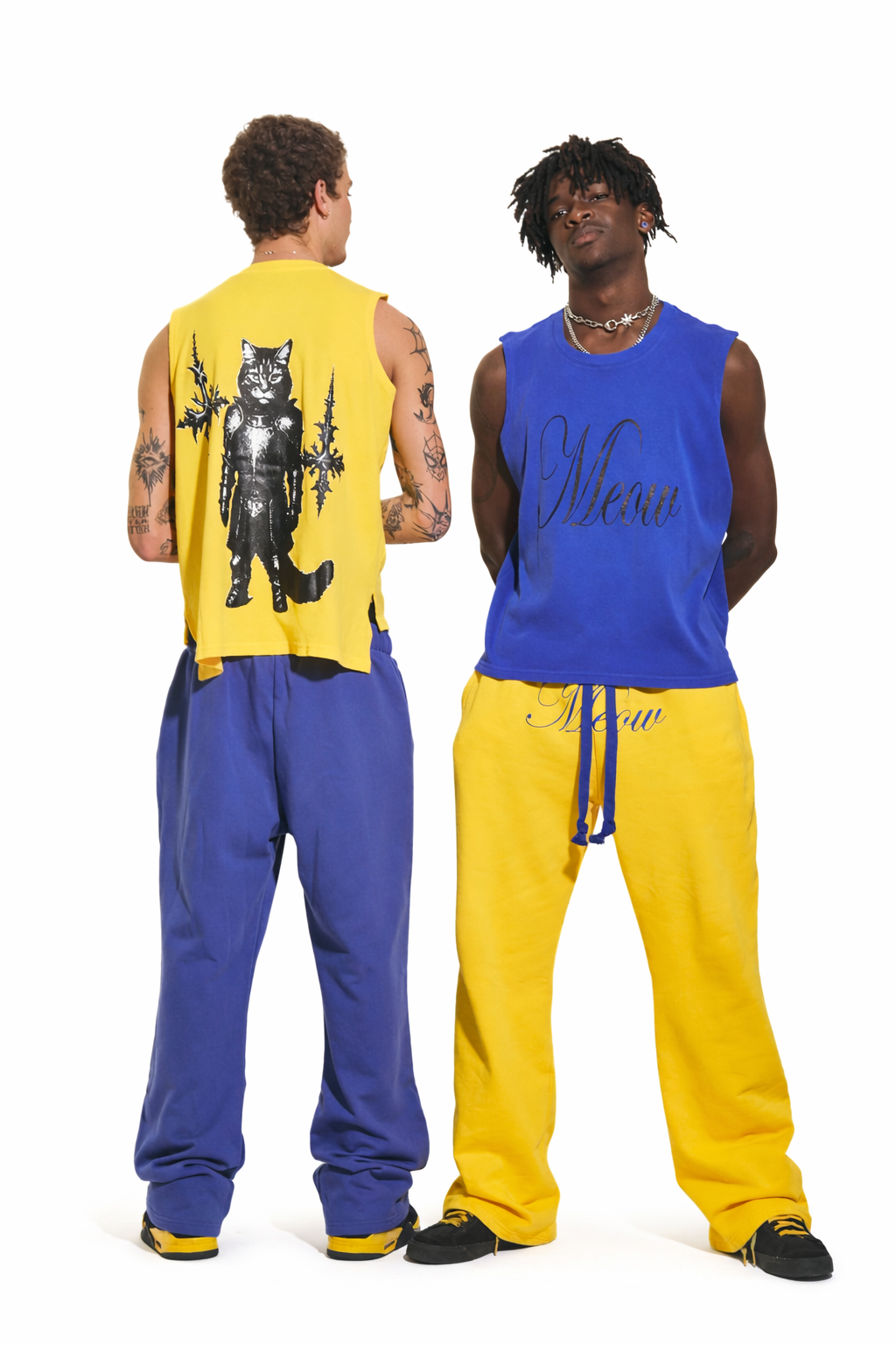 Meow Royal Blue Sweatpants